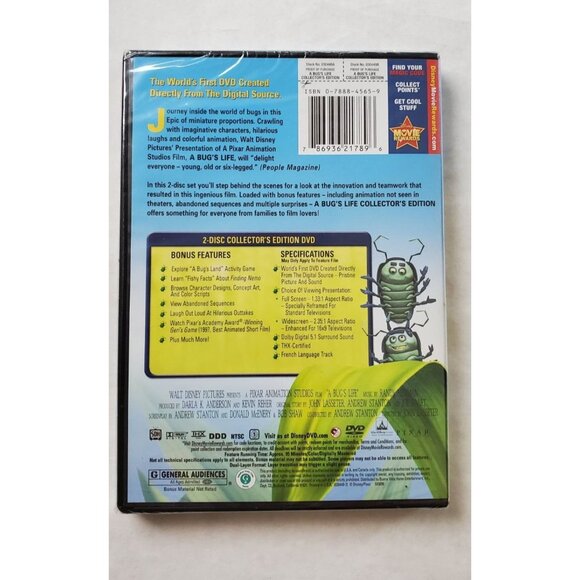 A Bug's Life Collector's Edition - 2-Disc Set - Disney Pixar - Picture 2 of 3